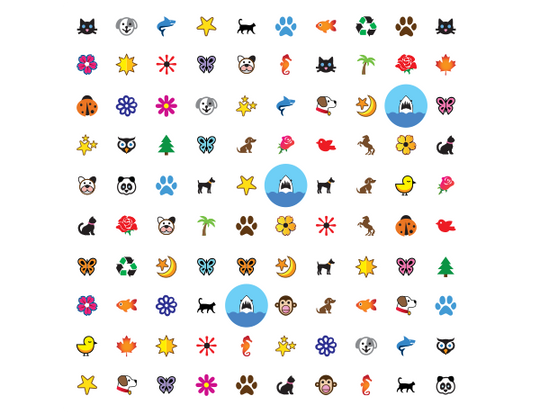 Disegni di animali Invisalign Stickables™ 